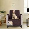 imageUtopia Bedding Reversible Loveseat Couch Cover Water Resistant Slipcover Furniture Protector with Foam Sticks and Elastic Straps for Kids Dogs Pets 2 Seater GreyLight GreyChocolateBeige