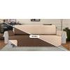 imageUtopia Bedding Reversible Loveseat Couch Cover Water Resistant Slipcover Furniture Protector with Foam Sticks and Elastic Straps for Kids Dogs Pets 2 Seater GreyLight GreyBrownBeige