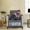 imageUtopia Bedding Reversible Loveseat Couch Cover Water Resistant Slipcover Furniture Protector with Foam Sticks and Elastic Straps for Kids Dogs Pets 2 Seater GreyLight GreyGrayLight Gray