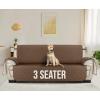 imageUtopia Bedding Reversible Loveseat Couch Cover Water Resistant Slipcover Furniture Protector with Foam Sticks and Elastic Straps for Kids Dogs Pets 2 Seater GreyLight GreyBrownBeige