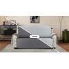imageUtopia Bedding Reversible Loveseat Couch Cover Water Resistant Slipcover Furniture Protector with Foam Sticks and Elastic Straps for Kids Dogs Pets 2 Seater GreyLight GreyGrayLight Gray