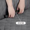 imageUtopia Bedding Reversible Loveseat Couch Cover Water Resistant Slipcover Furniture Protector with Foam Sticks and Elastic Straps for Kids Dogs Pets 2 Seater GreyLight GreyGrayLight Gray