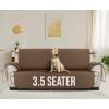 imageUtopia Bedding Reversible Loveseat Couch Cover Water Resistant Slipcover Furniture Protector with Foam Sticks and Elastic Straps for Kids Dogs Pets 2 Seater GreyLight GreyBrownBeige