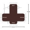 imageUtopia Bedding Reversible Loveseat Couch Cover Water Resistant Slipcover Furniture Protector with Foam Sticks and Elastic Straps for Kids Dogs Pets 2 Seater GreyLight GreyChocolateBeige