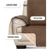 imageUtopia Bedding Reversible Loveseat Couch Cover Water Resistant Slipcover Furniture Protector with Foam Sticks and Elastic Straps for Kids Dogs Pets 2 Seater GreyLight GreyBrownBeige