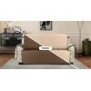 imageUtopia Bedding Reversible Loveseat Couch Cover Water Resistant Slipcover Furniture Protector with Foam Sticks and Elastic Straps for Kids Dogs Pets 2 Seater GreyLight GreyBrownBeige