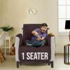 imageUtopia Bedding Reversible Loveseat Couch Cover Water Resistant Slipcover Furniture Protector with Foam Sticks and Elastic Straps for Kids Dogs Pets 2 Seater GreyLight GreyChocolateBeige