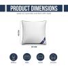 imageUtopia Bedding Throw Pillow Inserts Pack of 4 White 18 x 18 Inches Decorative Indoor Pillows for Sofa Bed Couch Cushion Sham Stuffer18x18 Inch