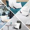 imageUtopia Bedding Throw Pillow Inserts Pack of 4 White 18 x 18 Inches Decorative Indoor Pillows for Sofa Bed Couch Cushion Sham Stuffer24x24 Inch