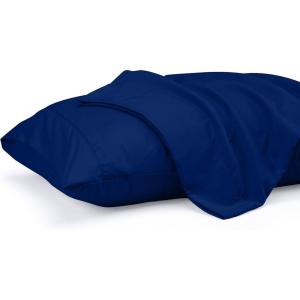 imageUtopia Bedding Queen Pillow Cases  2 Pack  Envelope Closure  Soft Brushed Microfiber Fabric  Shrinkage and Fade Resistant Pillow Covers 20 X 30 Inches Queen GreyRoyal Blue