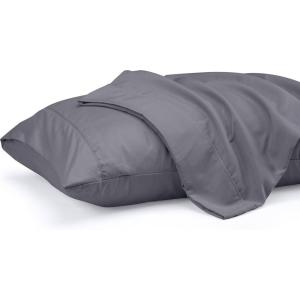 imageUtopia Bedding Queen Pillow Cases  2 Pack  Envelope Closure  Soft Brushed Microfiber Fabric  Shrinkage and Fade Resistant Pillow Covers 20 X 30 Inches Queen GreyGrey