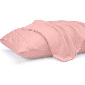 imageUtopia Bedding Queen Pillow Cases  2 Pack  Envelope Closure  Soft Brushed Microfiber Fabric  Shrinkage and Fade Resistant Pillow Covers 20 X 30 Inches Queen GreyPink