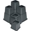 imageUtopia Bedding Adjustable Bed Furniture Risers  Elevation in Heights 3 5 or 8 Inch Heavy Duty Risers for Beds  Supports up to 1300 lbs  Set of 4 Riser BlackGrey