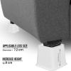 imageUtopia Bedding Adjustable Bed Furniture Risers  Elevation in Heights 3 5 or 8 Inch Heavy Duty Risers for Beds  Supports up to 1300 lbs  Set of 4 Riser BlackWhite