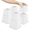 imageUtopia Bedding Adjustable Bed Furniture Risers  Elevation in Heights 3 5 or 8 Inch Heavy Duty Risers for Beds  Supports up to 1300 lbs  Set of 4 Riser BlackWhite