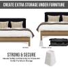 imageUtopia Bedding Adjustable Bed Furniture Risers  Elevation in Heights 3 5 or 8 Inch Heavy Duty Risers for Beds  Supports up to 1300 lbs  Set of 4 Riser BlackWhite