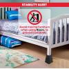 imageUtopia Bedding Adjustable Bed Furniture Risers  Elevation in Heights 3 5 or 8 Inch Heavy Duty Risers for Beds  Supports up to 1300 lbs  Set of 4 Riser BlackBlack