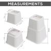 imageUtopia Bedding Adjustable Bed Furniture Risers  Elevation in Heights 3 5 or 8 Inch Heavy Duty Risers for Beds  Supports up to 1300 lbs  Set of 4 Riser BlackWhite