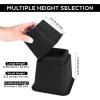imageUtopia Bedding Adjustable Bed Furniture Risers  Elevation in Heights 3 5 or 8 Inch Heavy Duty Risers for Beds  Supports up to 1300 lbs  Set of 4 Riser BlackBlack