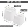 imageUtopia Bedding Adjustable Bed Furniture Risers  Elevation in Heights 3 5 or 8 Inch Heavy Duty Risers for Beds  Supports up to 1300 lbs  Set of 4 Riser BlackWhite