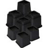 imageUtopia Bedding Adjustable Bed Furniture Risers  Elevation in Heights 3 5 or 8 Inch Heavy Duty Risers for Beds  Supports up to 1300 lbs  Set of 4 Riser BlackBlack