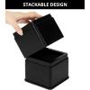 imageUtopia Bedding Bed Risers 2 Inch  Pack of 8  Adjustable Furniture Risers 2 ampamp 4 inch  Anti Slip Foam ampamp Rubber Pad  Stackable Bed Lifts Risers Heavy Duty for Sofa Bed Table Couch ampamp Chair BlackBlack
