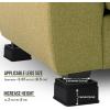 imageUtopia Bedding Bed Risers 2 Inch  Pack of 8  Adjustable Furniture Risers 2 ampamp 4 inch  Anti Slip Foam ampamp Rubber Pad  Stackable Bed Lifts Risers Heavy Duty for Sofa Bed Table Couch ampamp Chair BlackBlack
