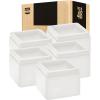 imageUtopia Bedding Bed Risers 2 Inch  Pack of 8  Adjustable Furniture Risers 2 ampamp 4 inch  Anti Slip Foam ampamp Rubber Pad  Stackable Bed Lifts Risers Heavy Duty for Sofa Bed Table Couch ampamp Chair BlackWhite
