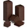 imageUtopia Bedding Bed Risers 2 Inch  Pack of 8  Adjustable Furniture Risers 2 ampamp 4 inch  Anti Slip Foam ampamp Rubber Pad  Stackable Bed Lifts Risers Heavy Duty for Sofa Bed Table Couch ampamp Chair BlackBrown