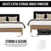 imageUtopia Bedding Bed Risers 2 Inch  Pack of 8  Adjustable Furniture Risers 2 ampamp 4 inch  Anti Slip Foam ampamp Rubber Pad  Stackable Bed Lifts Risers Heavy Duty for Sofa Bed Table Couch ampamp Chair BlackWhite