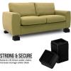 imageUtopia Bedding Bed Risers 2 Inch  Pack of 8  Adjustable Furniture Risers 2 ampamp 4 inch  Anti Slip Foam ampamp Rubber Pad  Stackable Bed Lifts Risers Heavy Duty for Sofa Bed Table Couch ampamp Chair BlackBlack