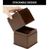 imageUtopia Bedding Bed Risers 2 Inch  Pack of 8  Adjustable Furniture Risers 2 ampamp 4 inch  Anti Slip Foam ampamp Rubber Pad  Stackable Bed Lifts Risers Heavy Duty for Sofa Bed Table Couch ampamp Chair BlackBrown