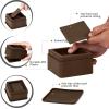 imageUtopia Bedding Bed Risers 2 Inch  Pack of 8  Adjustable Furniture Risers 2 ampamp 4 inch  Anti Slip Foam ampamp Rubber Pad  Stackable Bed Lifts Risers Heavy Duty for Sofa Bed Table Couch ampamp Chair BlackBrown