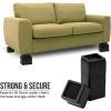 imageUtopia Bedding Bed Risers 2 Inch  Pack of 8  Adjustable Furniture Risers 2 ampamp 4 inch  Anti Slip Foam ampamp Rubber Pad  Stackable Bed Lifts Risers Heavy Duty for Sofa Bed Table Couch ampamp Chair BlackBlack