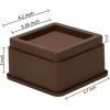 imageUtopia Bedding Bed Risers 2 Inch  Pack of 8  Adjustable Furniture Risers 2 ampamp 4 inch  Anti Slip Foam ampamp Rubber Pad  Stackable Bed Lifts Risers Heavy Duty for Sofa Bed Table Couch ampamp Chair BlackBrown