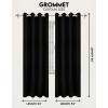 imageUtopia Bedding Blackout Curtains for Bedroom Grommet Window Curtains 63 Inch Length 2 Panels Thermal Insulated Drapes for Living Room Navy 52W x 63L InchesBlack