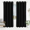 imageUtopia Bedding Blackout Curtains for Bedroom Grommet Window Curtains 63 Inch Length 2 Panels Thermal Insulated Drapes for Living Room Navy 52W x 63L InchesBlack