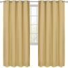 imageUtopia Bedding Blackout Curtains for Bedroom Grommet Window Curtains 63 Inch Length 2 Panels Thermal Insulated Drapes for Living Room Navy 52W x 63L InchesBiscotti Beige