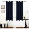 imageUtopia Bedding Blackout Curtains for Bedroom Grommet Window Curtains 63 Inch Length 2 Panels Thermal Insulated Drapes for Living Room Navy 52W x 63L InchesNavy