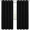 imageUtopia Bedding Blackout Curtains for Bedroom Grommet Window Curtains 63 Inch Length 2 Panels Thermal Insulated Drapes for Living Room Navy 52W x 63L InchesBlack