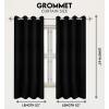 imageUtopia Bedding Blackout Curtains for Bedroom Grommet Window Curtains 63 Inch Length 2 Panels Thermal Insulated Drapes for Living Room Navy 52W x 63L InchesBlack