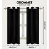 imageUtopia Bedding Blackout Curtains for Bedroom Grommet Window Curtains 63 Inch Length 2 Panels Thermal Insulated Drapes for Living Room Navy 52W x 63L InchesBlack