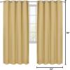 imageUtopia Bedding Blackout Curtains for Bedroom Grommet Window Curtains 63 Inch Length 2 Panels Thermal Insulated Drapes for Living Room Navy 52W x 63L InchesBiscotti Beige