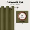 imageUtopia Bedding Blackout Curtains for Bedroom Grommet Window Curtains 63 Inch Length 2 Panels Thermal Insulated Drapes for Living Room Navy 52W x 63L InchesOlive