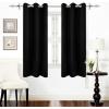 imageUtopia Bedding Blackout Curtains for Bedroom Grommet Window Curtains 63 Inch Length 2 Panels Thermal Insulated Drapes for Living Room Navy 52W x 63L InchesBlack