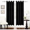 imageUtopia Bedding Blackout Curtains for Bedroom Grommet Window Curtains 63 Inch Length 2 Panels Thermal Insulated Drapes for Living Room Navy 52W x 63L InchesBlack
