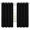 imageUtopia Bedding Blackout Curtains for Bedroom Grommet Window Curtains 63 Inch Length 2 Panels Thermal Insulated Drapes for Living Room Navy 52W x 63L InchesBlack