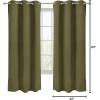 imageUtopia Bedding Blackout Curtains for Bedroom Grommet Window Curtains 63 Inch Length 2 Panels Thermal Insulated Drapes for Living Room Navy 52W x 63L InchesOlive