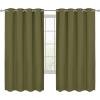 imageUtopia Bedding Blackout Curtains for Bedroom Grommet Window Curtains 63 Inch Length 2 Panels Thermal Insulated Drapes for Living Room Navy 52W x 63L InchesOlive