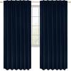 imageUtopia Bedding Curtain for Bedroom  Rod Pocket Blackout Curtains 63 Inch Length 2 Panels Set  Thermal Curtains ampamp Drapes for Living Room Bedroom 52W x 63L Inches BlackNavy